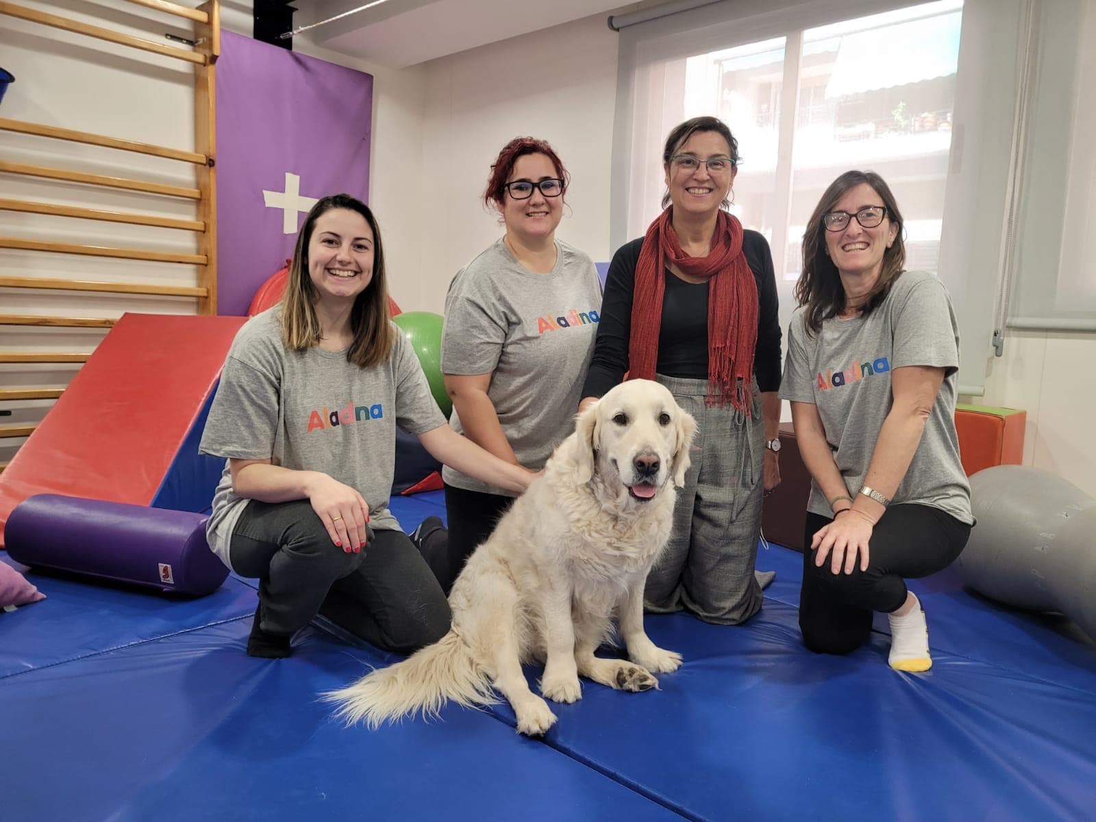 Equipo de terapia canina en Valencia
